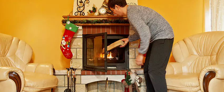 Rusted Metal Fireplace Restoration in Pine Hills, Florida